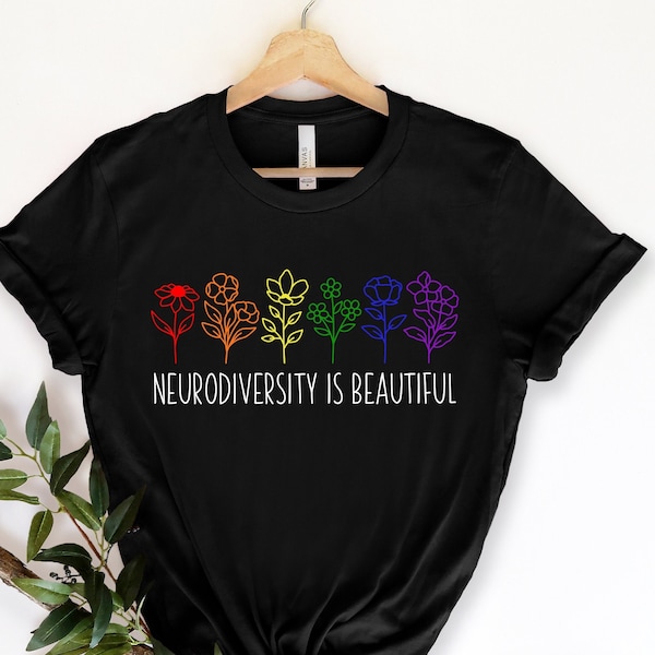 Chemise de sensibilisation à l'autisme, chemise de neurodiversité, chemise de fierté autistique, chemise de maman d'autisme, chemise d'autisme, chemise de neurodiversité de coeur