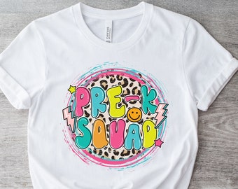 Hello Preschool Squad, Preschool Shirt, First Day Preschool Shirts, Preschool Teacher, Preschool Tee, Pre-K Tshirt, Hello Pre K