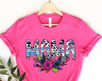 Mama Shirt, Shirt for MoM, Floral Shirt, Mothers Day Shirt, Floral Mama Shirt, Cute Mom Tee, Pastel mama Shirt
