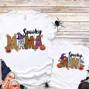 Spooky Mama Spooky Mini Shirt, Matching Family Shirt, Kids Halloween Shirt, Spooky Mama, Spooky Mini, Family Halloween Costumes, Baby Girl