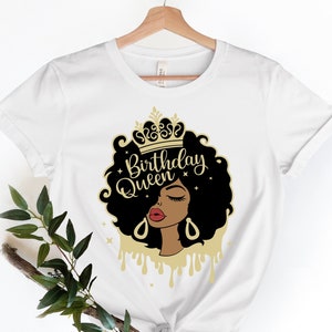 Camicia Birthday Queen, Camicia Afro Queen, Camicia compleanno, Regalo di compleanno, Camicia Diva compleanno, Compleanno Donna Afro, It's My Birthday Shirt