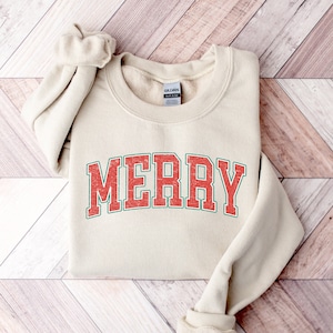 Christmas Sweatshirt, Merry Christmas Sweatshirt, Christmas Shirt for Women, Christmas Crewneck Sweatshirt, Holiday Sweater, Christmas Gift