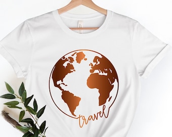 Traveler Gift, Travel Shirt, Vacation Shirt, Travel Lover, World Map Shirt, Airplane Mode Shirt, Exchange Student, Wanderlust, Adventure Tee