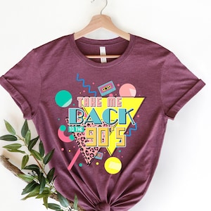 Ta mig tillbaka till 90-talet-tröja | 90-talsskjorta | Födelsedagströja | Retro-tröja | 90-talsälskare-tröja | 90-talsfesttröja | 90-tals barntröja bild 1