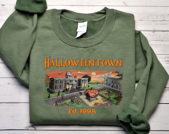 Halloweentown Est 1998 Sweatshirt, Halloweentown University, Retro Halloweentown Sweatshirt, Fall Sweatshirt, Halloween Sweatshirt
