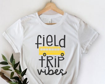 Field Trip Vibes Shirt | Lehrer Shirt | Zauberhaftes Schulbus Shirt | Sicherheitsgurte Jeder | Frizzle | Lehrer | Field Trip Shirt