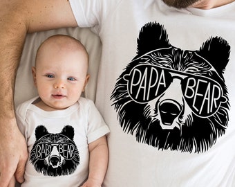 Papa Bear Shirt | Papa Bear Set, Papa Bear Baby Bear Shirt, Fathers Day Shirt, Bear Family Shirts, New Dad Gift, Baby Shower Gift, Dad Shirt