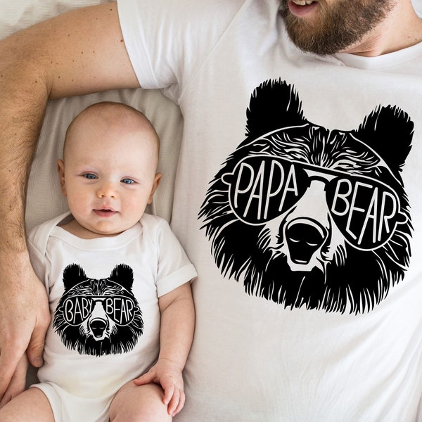 Papa Bär Shirt | Papa Bär Set, Papa Bär Baby Bär Shirt, Vatertag Shirt, Bär Familie Shirts, neues Papa Geschenk, Baby Shower Geschenk, Papa Shirt