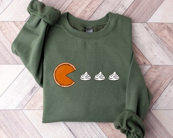Kürbis Pies Sweatshirt, Kürbis Pie Sweatshirt, Dicke Oberschenkel Sweatshirt, Thanksgiving Sweatshirt für Frauen, Thanksgiving Sweatshirt