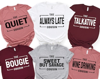 Cousins Shirt, Cousin Crew Shirt, Group Tee, Family T shirt, Matching Cousin Shirts, Cousin Birthday Gift, Crazy Cousin Crew Tee