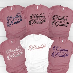 Bridal Family Shirt, Bride - Groom Family Squad Shirt, Bride Shirt, Groom Gift, Bridal Gift, Wedding Gift, Bridal Party T-shirts, Groom