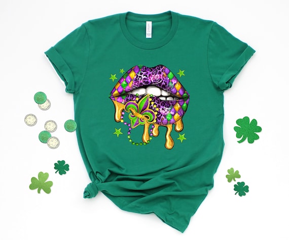 Mardi Lips shirt,Mardi Gras Sweatshirt,Lips Fleur De Lis Shirt,Fat Tuesday Sweatshirt, Flower de luce Sweatshirt, Louisiana Shirt