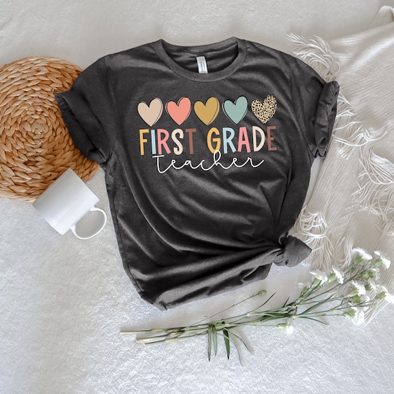 First Grade Teacher Shirt, Personalized Teacher Shirt, First Day of School Shirt, Back To School Shirt, Kindergarten Shirt, Teacher Shirt