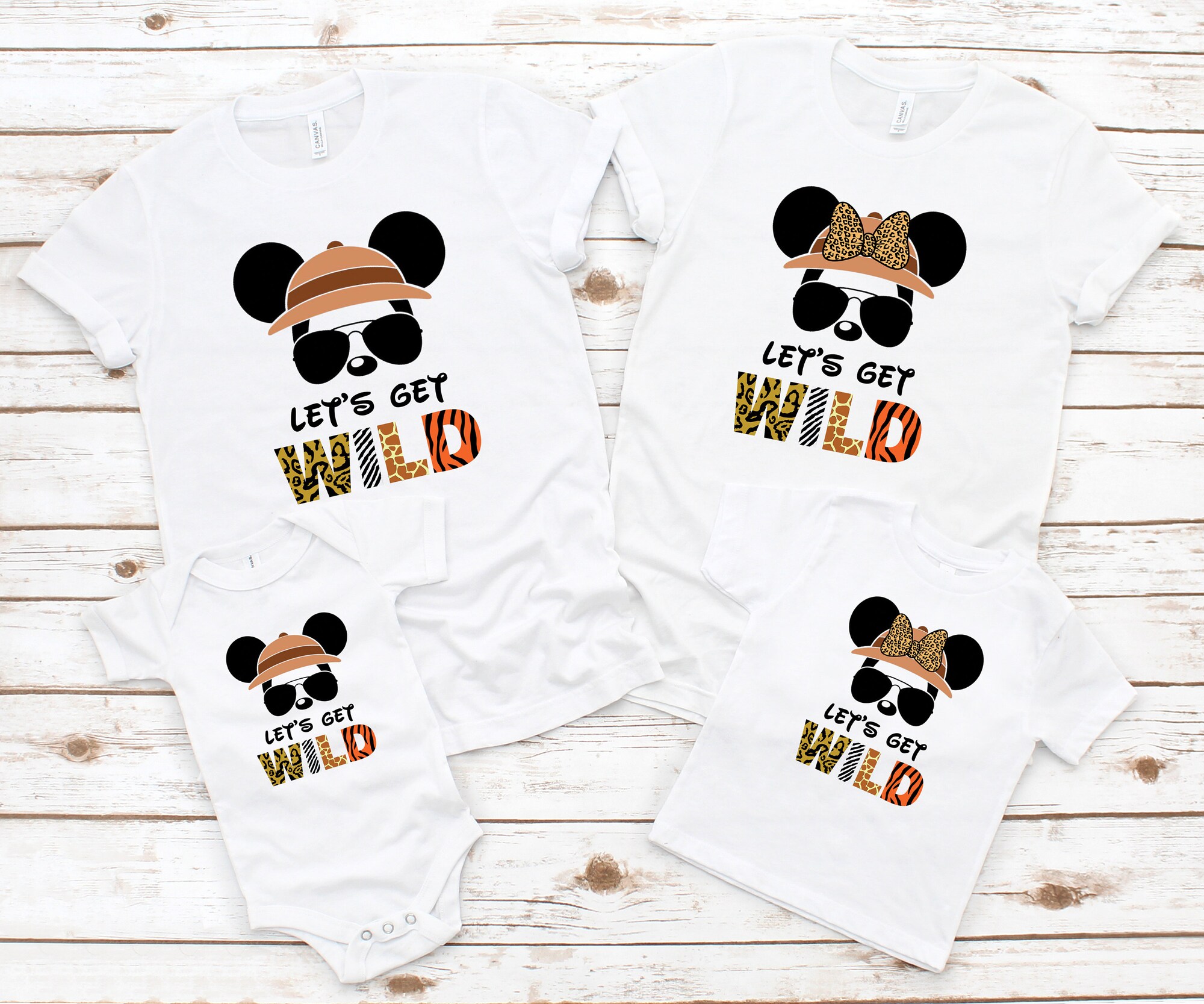 Let's Get Wild, Safari Zoo Shirt, Animal Kingdom Shirt,  Family Vacation Shirt