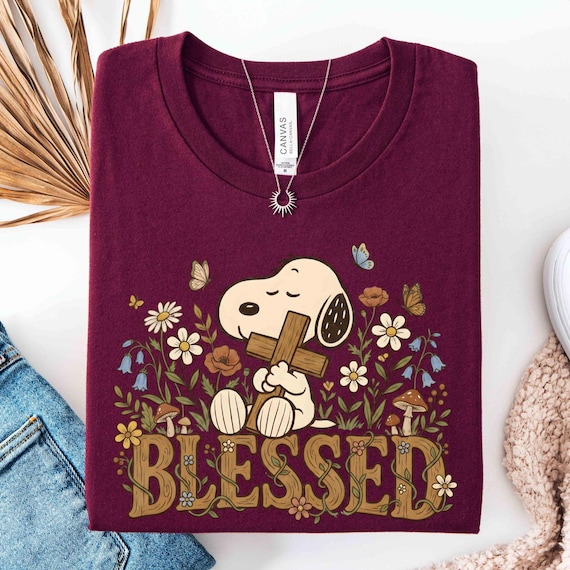 Cute Puppy Blessed Christian Shirt or Sweatshirt, Faith Puppy Shirt, Cute Christian Dog Tee, Religious Floral Shirt, Faith Based Hoodie
