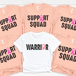Support Squad T-shirt, Breast Cancer Support Squad Shirt, Cancer Awareness Shirt, Cancer Fighter Support Team Shirt, Motivational Shirt