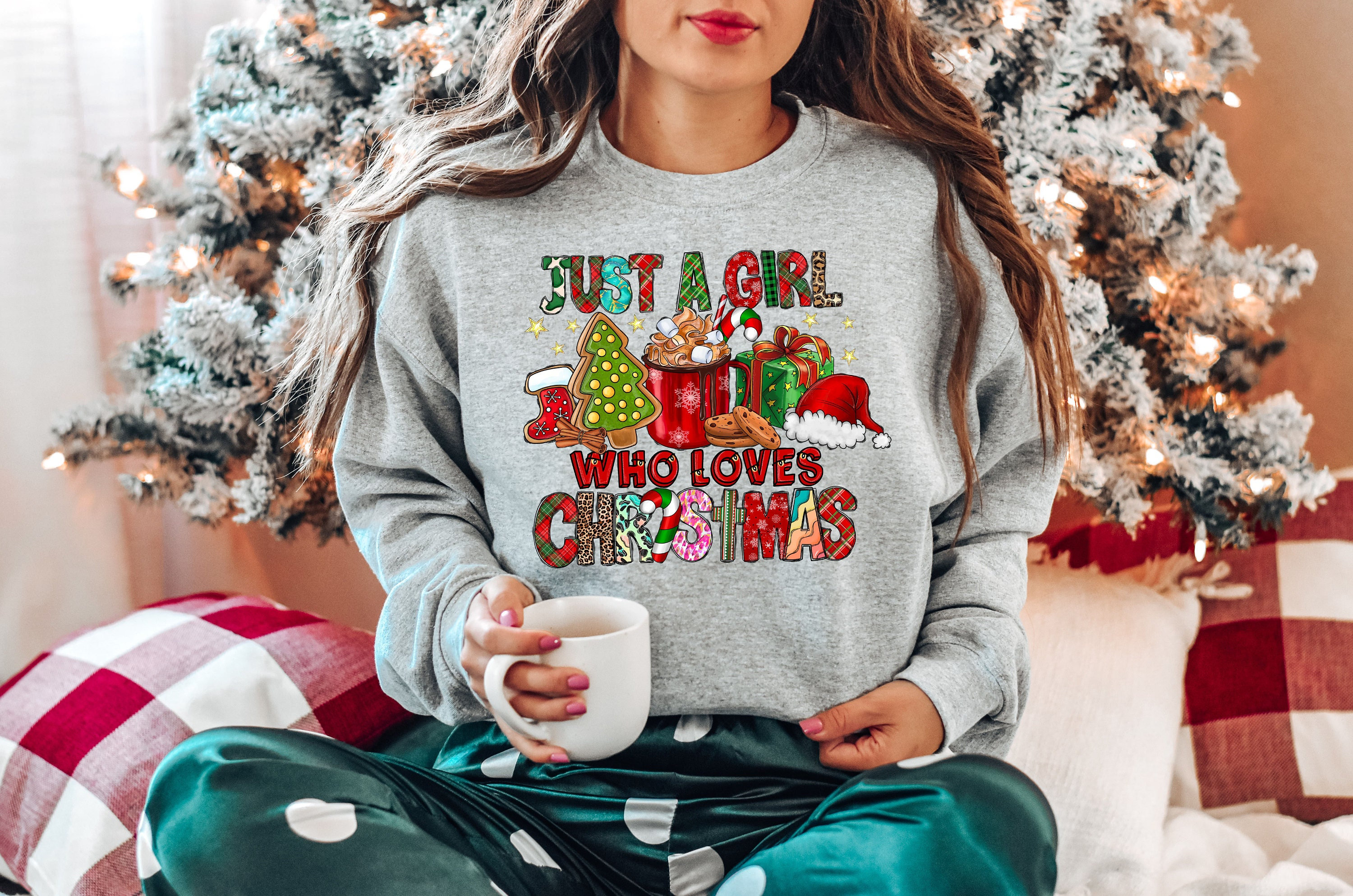 Girls Christmas Tops Etsy UK