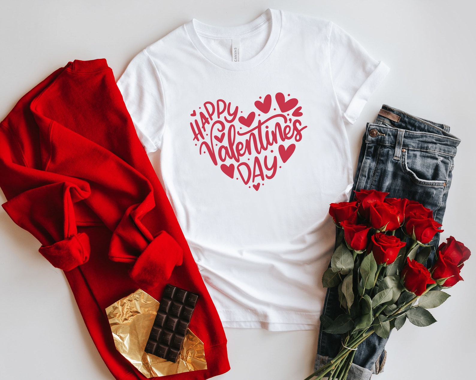 Feliz Camisa De San Valentín, Camisa Del Día De San Valentín, Regalo De ...
