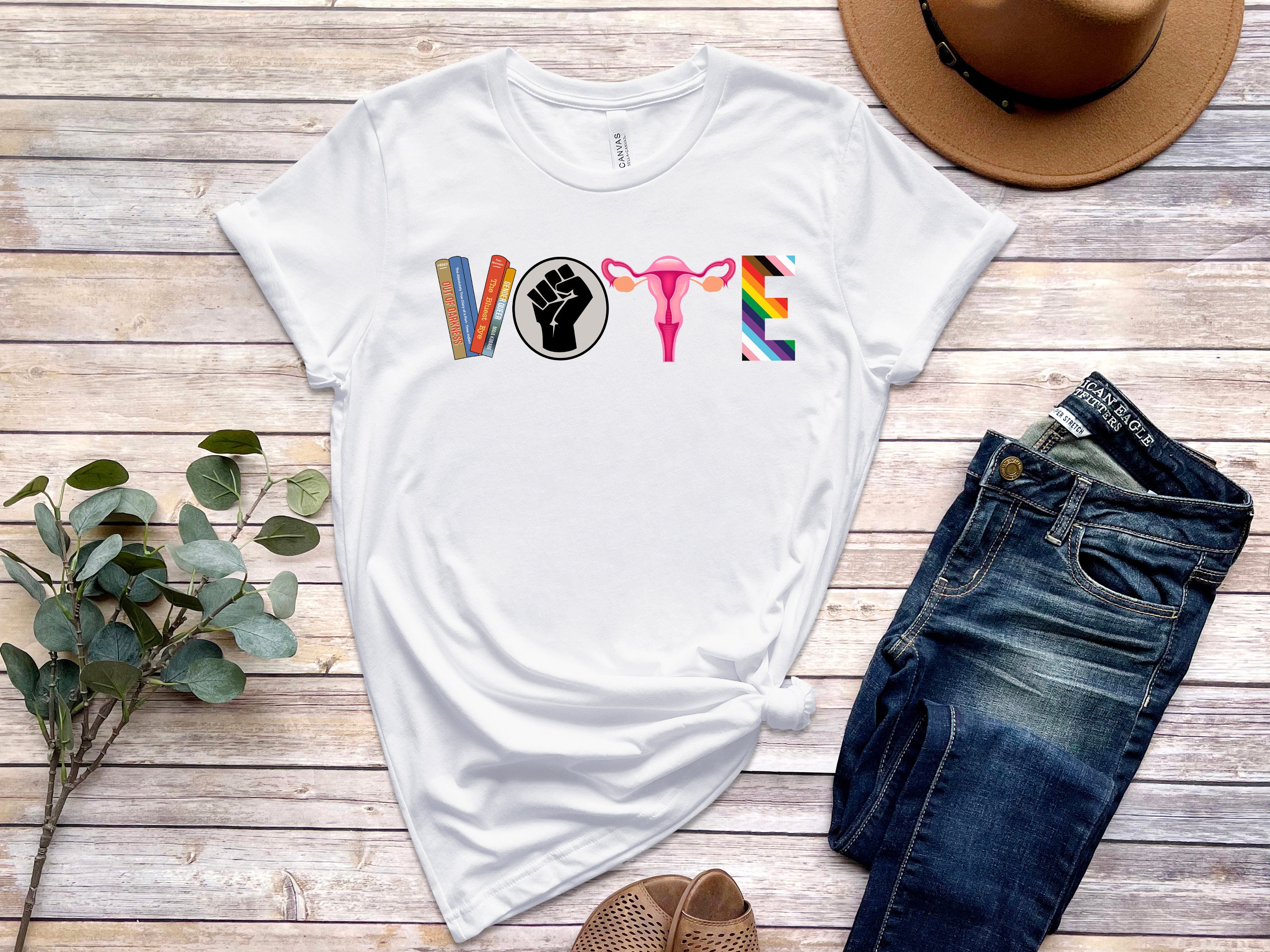 Vote Shirt, Banned Books Shirt, Reproductive Rights Tee, BLM Shirts, Political Activism Shirt, Pro Roe V Wade, Election Tshirts, LGBTQ Shirt