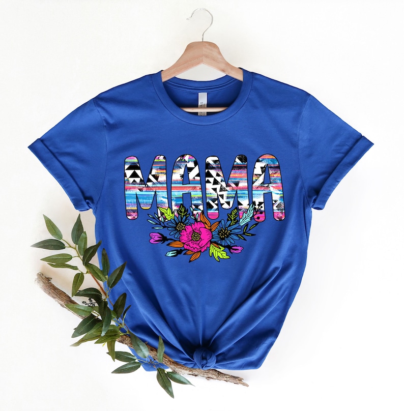Mama Shirt, Shirt for MoM, Floral Shirt, Mothers Day Shirt, Floral Mama Shirt, Cute Mom Tee, Pastel mama Shirt image 4