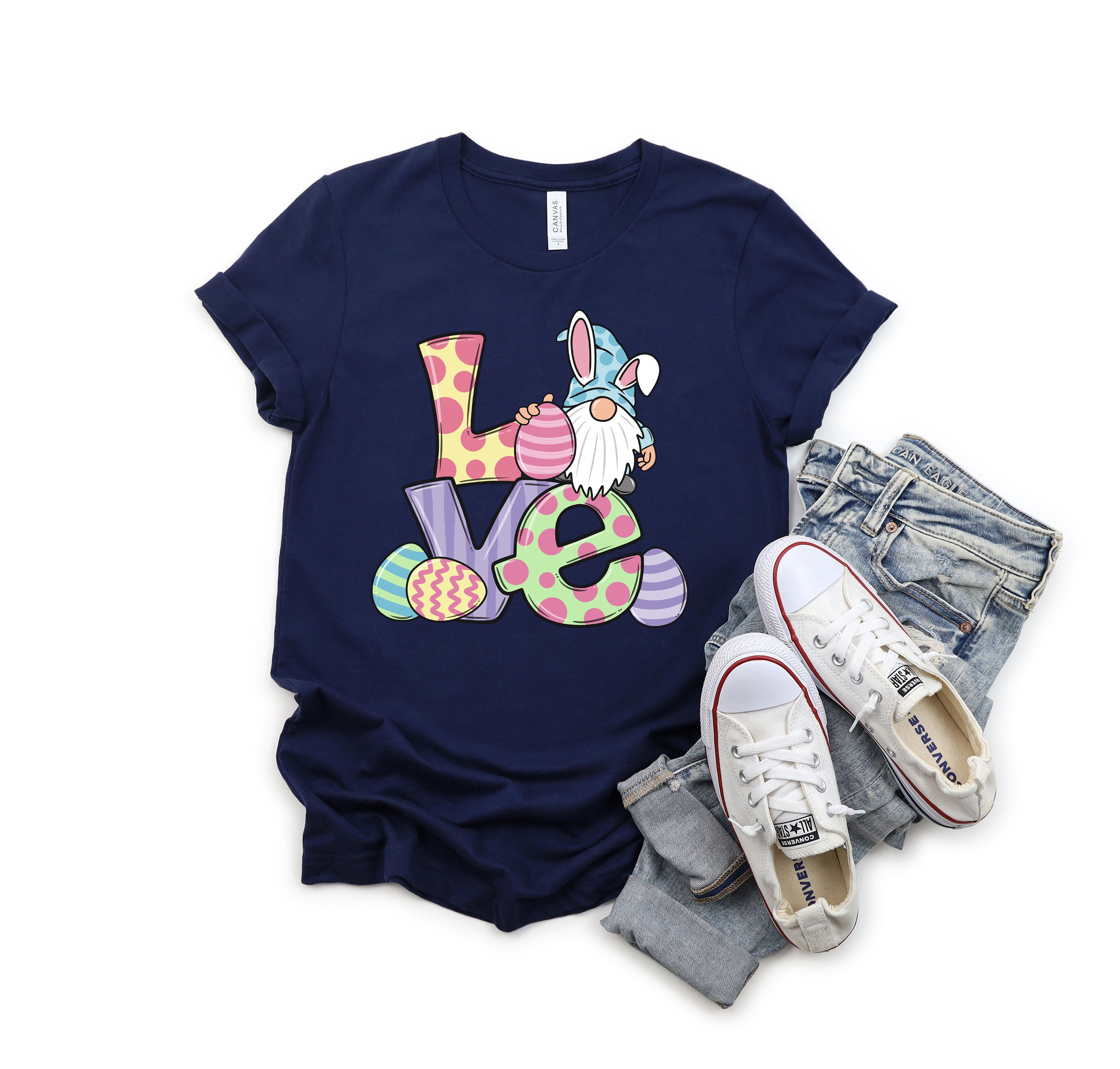 Discover Easter Love Shirt,Easter Gnome Shirt,Easter Love Gnome T-Shirt