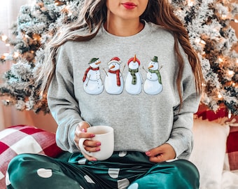 Snowman Sweatshirt, Christmas Sweatshirt, Snowman Tee, Snowman T