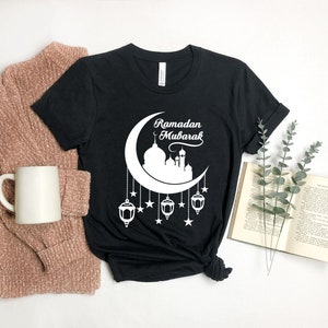 Maglietta EID Mubarak, maglietta musulmana, regalo Ramadan, maglietta Ramadan Mubarak, camicie islamiche, maglietta per bambini musulmani, maglietta Ramadan Kareem immagine 3