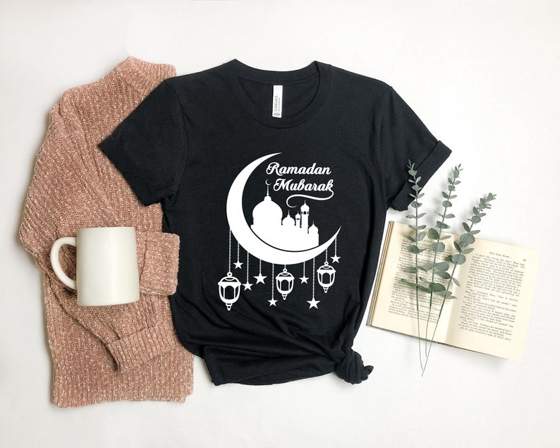 Maglietta EID Mubarak, maglietta musulmana, regalo Ramadan, maglietta Ramadan Mubarak, camicie islamiche, maglietta per bambini musulmani, maglietta Ramadan Kareem immagine 3