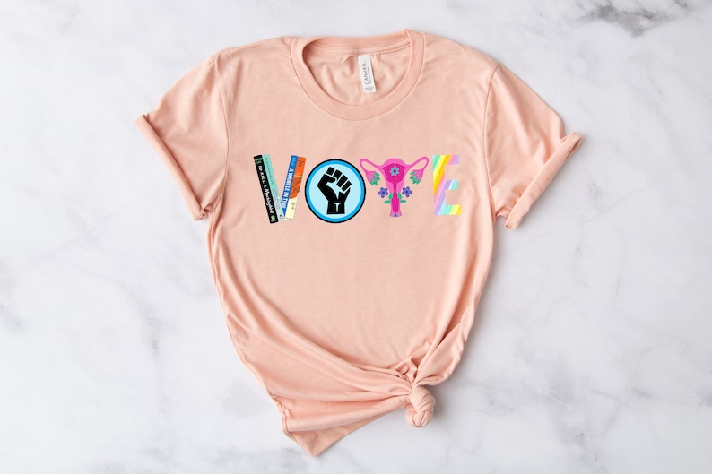 Vote Shirt, Banned Books Shirt, Reproductive Rights Tee, BLM Shirts, Political Activism Shirt, Pro Roe V Wade, Election Tshirts, LGBTQ Shirt image 5