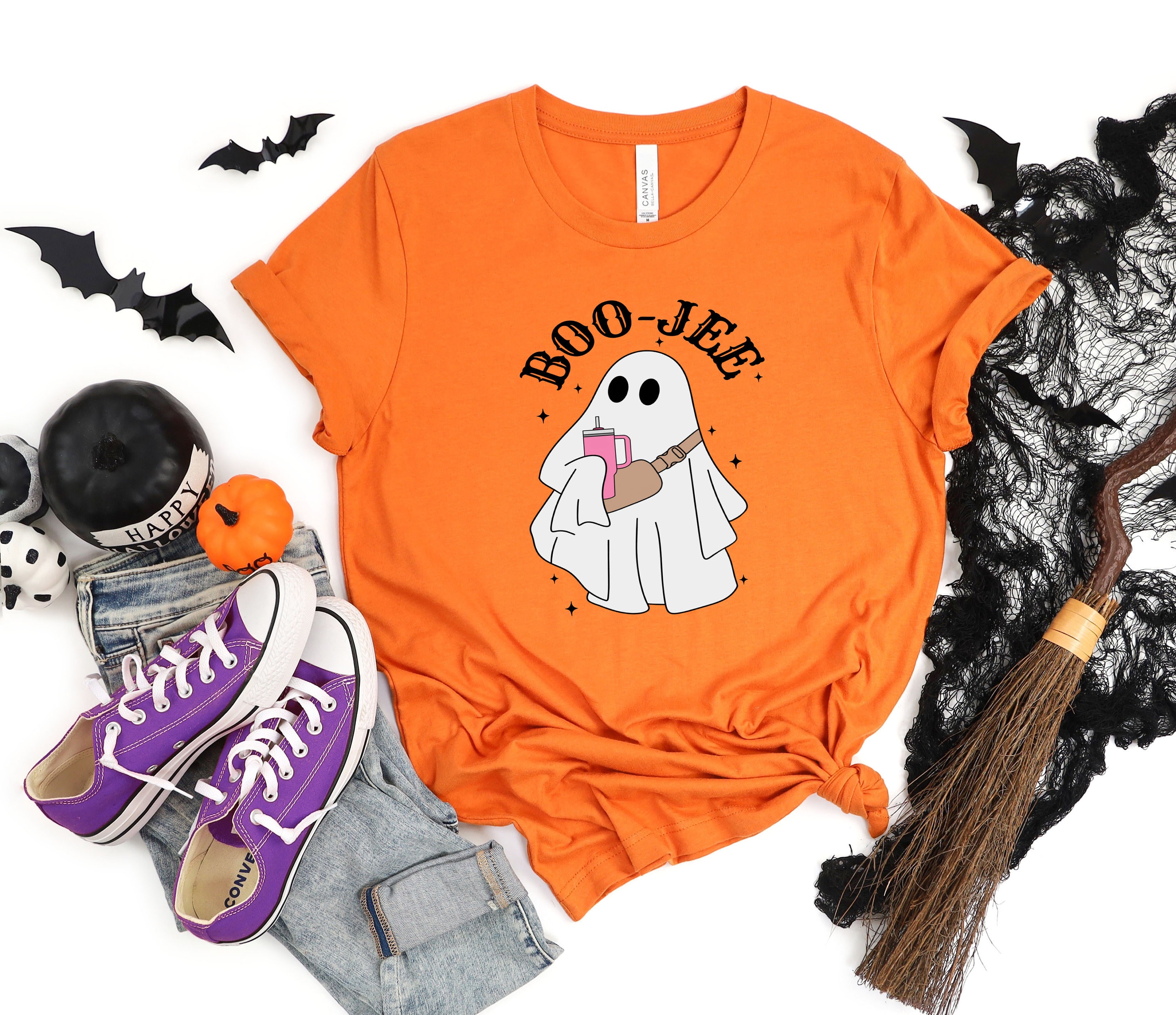 Halloween Ghost Sweatshirt, Boo Jee Shirt, Boo Shirt, Spooky Ghost Hoodie, Spooky Season Ghost Sweater, Spooky Vibes Shirt, Halloween Gifts