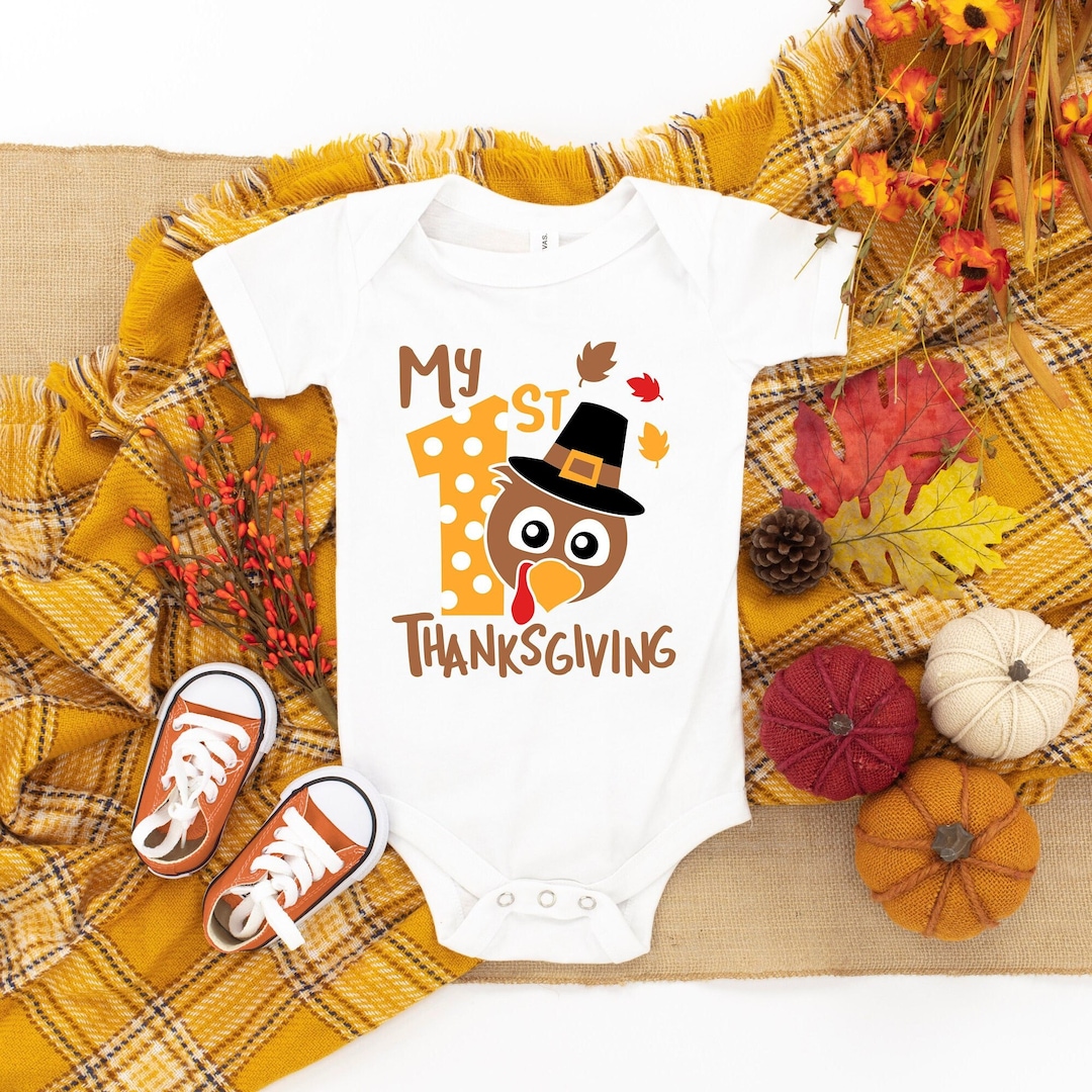 My First Thanksgiving Shirt Baby's First Thanksgiving Etsy