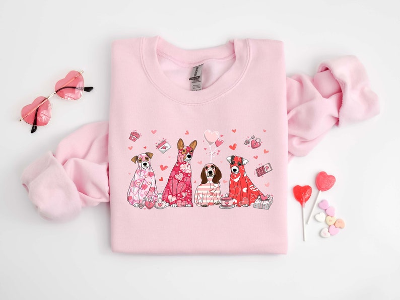 My Dog is My Valentine Sweatshirt, Valentine Dog Sweater, Dog