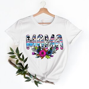 Mama Shirt, Shirt for MoM, Floral Shirt, Mothers Day Shirt, Floral Mama Shirt, Cute Mom Tee, Pastel mama Shirt image 2