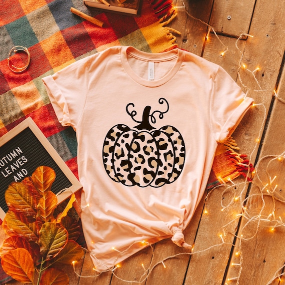Leopard Pumpkin Shirt, Cheetah Pumpkin Shirt,Thanksgiving Shirt, Thankful Shirt,Fall Shirt, Hello Pumpkin,Family Matching Shirt