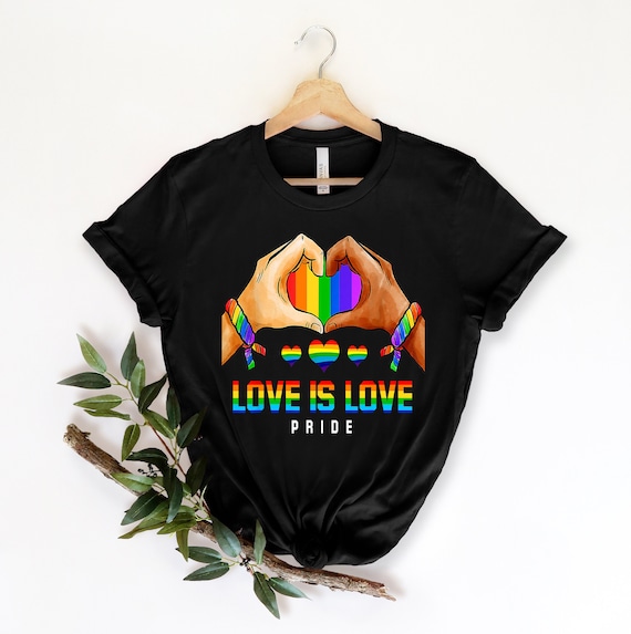Love is Love Shirt, LGBQT Pride Shirt, Women Men Kids Toddler Baby Rainbow Shirt Retro, LGBT Shirts, Love Wins Graphic T-Shirt,Equality,Gift