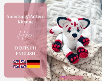 Häkelanleitung/Crochet Pattern Kitsune Hikari (Available in: German/English) *Amigurumi*