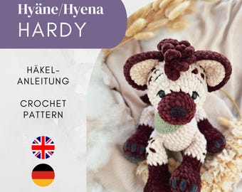 Crochet Pattern Hyena – Amigurumi PDF – Crochet Pattern Hyena Hardy DE/EN