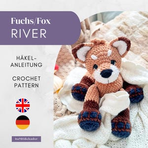 Crochê Fox – Amigurumi PDF – Crochê Fox River DE/EN