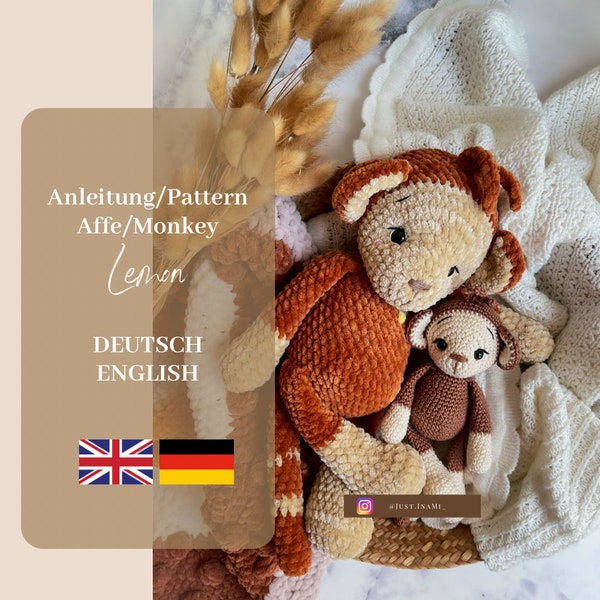 Häkelanleitung/Crochet pattern Monkey Lemon (Available in: German/English) *Amigurumi*