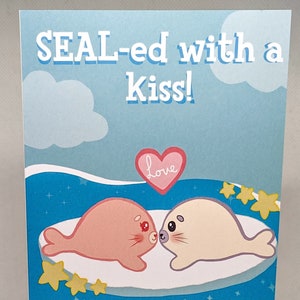 A6 Kawaii Seal Card | Valentine's Day | Anniversary|