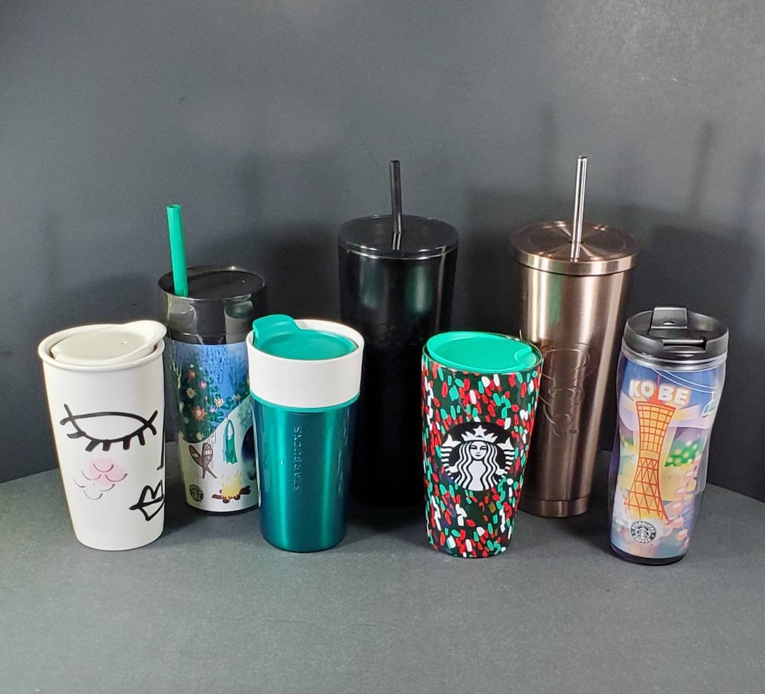 Misc. Starbucks Ceramic / Aluminum Tumblers. Jamba Juice Tumbler 1997 Starbucks Tumbler RARE