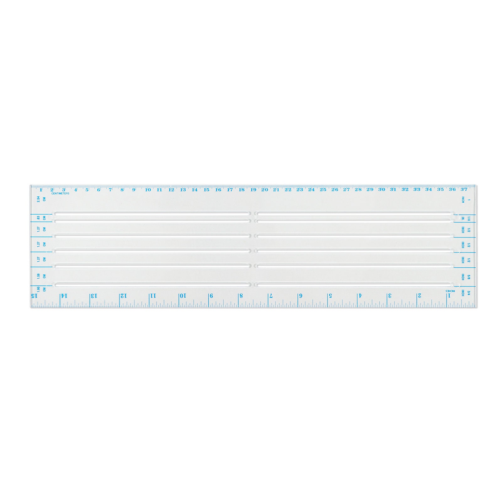 Ruler 30cm 12 Strong Clear Shatter Resistant Plastic Back to