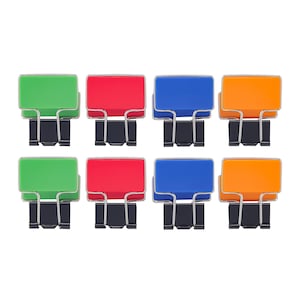 Retangle Metal Binder Clips 8 Pcs/Set Photo Notes Letter File Paper Clips Stationery