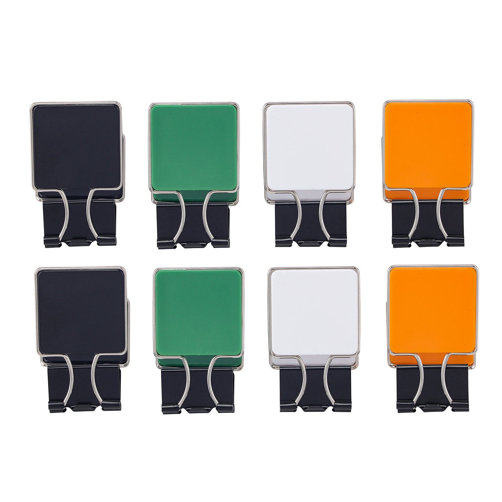 clips de reliure en métal carré 8 pcs/set photo notes lettre fichier papier clips papeterie