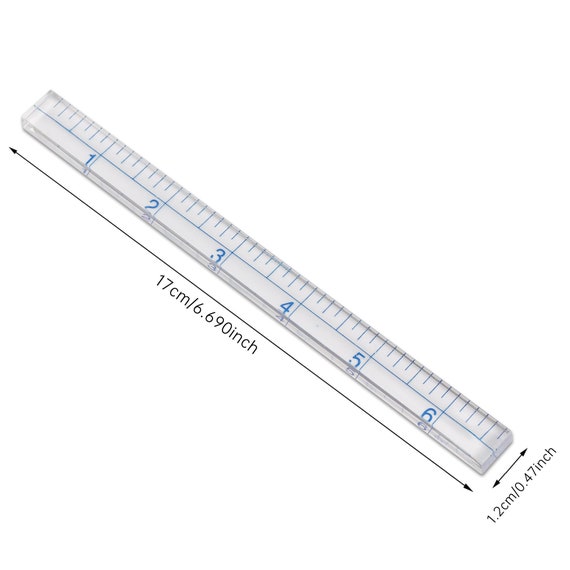 See Thru Super Seamer Clear Ruler 6-3/4 Inches -  Denmark