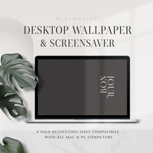 Minimalist MacBook Wallpaper, Beige Aesthetics Computer Background, Abstract Desktop Laptop Wallpaper, Windows Screensaver by Senti: Bonjour
