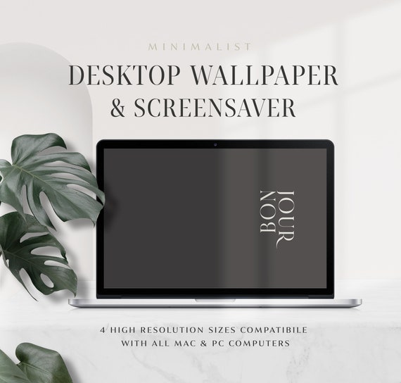 Minimalist Macbook Wallpaper Beige Aesthetics Computer | Etsy