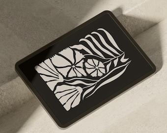 Neutral botanisk iPad-bakgrund, minimalistisk surfplattebakgrund (digital nedladdning)