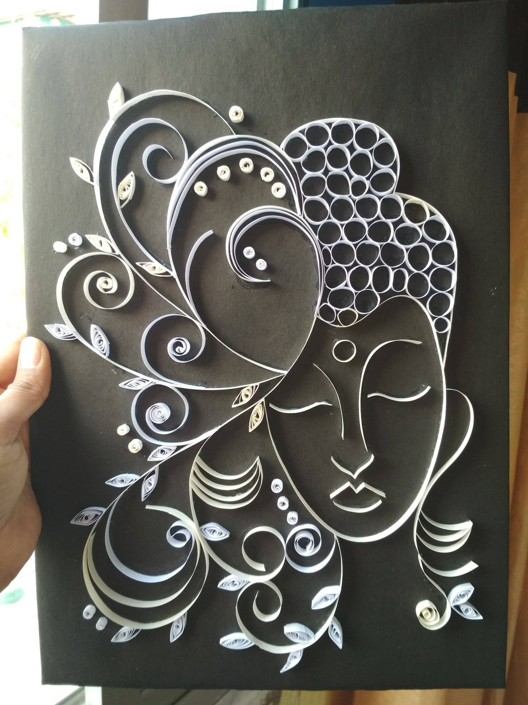 Quilled Paper Art 3D Art Paper Wall Art Handmade Buddha Etsy