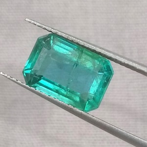 Zertifizierter 4,04ct natürlicher sambischer Smaragd, abgebauter loser Edelstein
